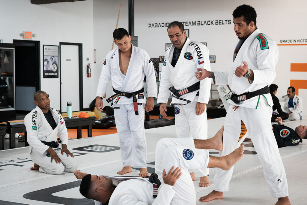 5 Black Belts in Brazilian Jiu Jitsu at Paradigm Combat Sports training center